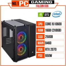 PC GAMING FALCON 036 (I5 10600/B460/16GB RAM/250GB SSD/RTX 2070/650W/Tản AIO H100i/RGB