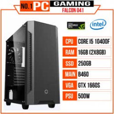 PC GAMING FALCON 041 (I5 10400F/B460/16GB RAM/250GB SSD/GTX 1660 Super/500W/Tản CR-1000GT/RGB