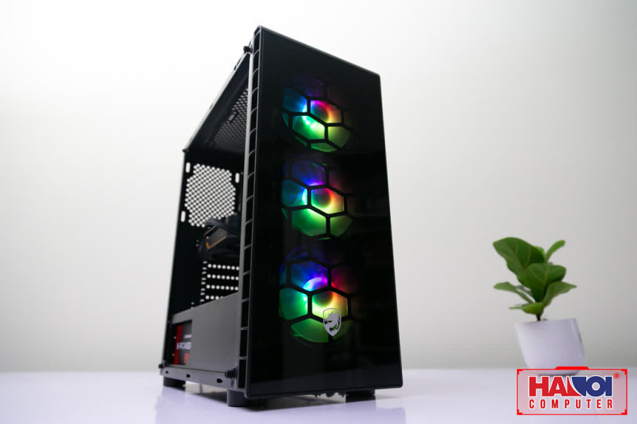 ngoài hình PC GAMING FALCON 048 (i5 10400F/B460/8GB RAM/GTX 1660 SUPER/550W/RGB)