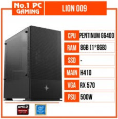 PC GAMING LION 009 (G6400/H410/8GB RAM/RX 570/500W)