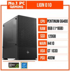 PC GAMING LION 010 (G6400/H410/8GB RAM/120GB SSD/GT 1030/400W)