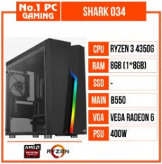 PC GAMING SHARK 034 (R3 4350G/B550/8GB RAM/400W)