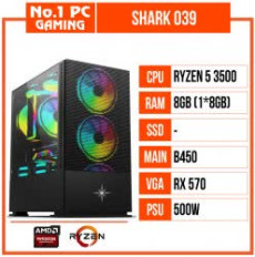 PC GAMING SHARK 039 (R5 3500/B450/8GB RAM/RX570/500W/RGB)