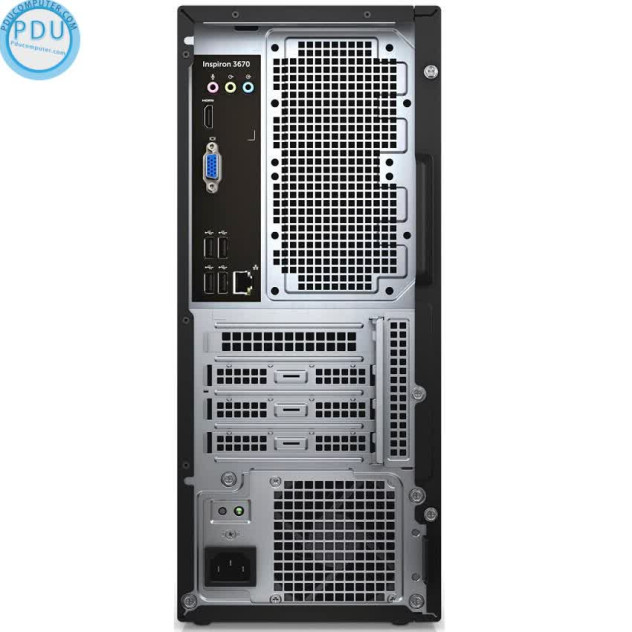 ngoài hình PC Dell Inspiron 3671 (i3-9100/8GB RAM/1TB HDD/WL+BT/K+M/Win 10) (MTI37122W-8G-1T)
