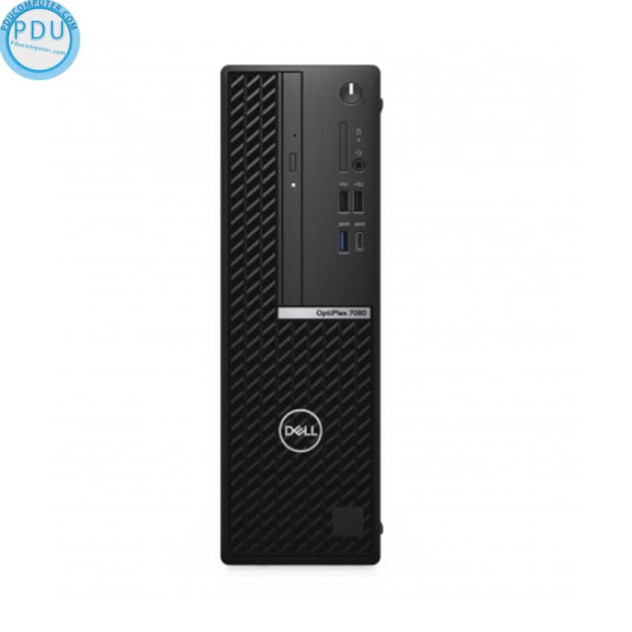 ngoài hình PC Dell OptiPlex 7080 SFF (i7-10700/8GB RAM/256GB SSD/DVDRW/WL+BT/K+M/Ubuntu)