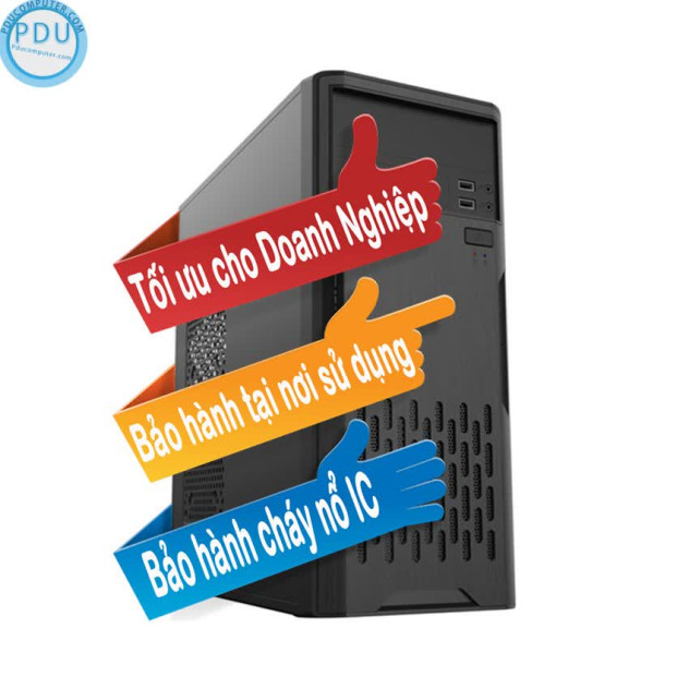 ngoài hình PC HNC Business Pro P24 (i5 9400F/H310/4GB RAM/GT710/120GB SSD)