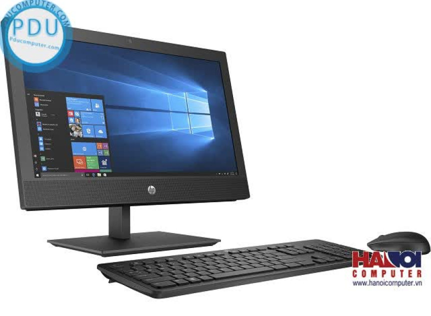 ngoài hình PC HP All in One ProOne 400 G4 (i3 8100T/4GB RAM/1TB HDD/23.8 inch FHD/DVDRW/K+M/WL/DOS) (4YL92PA)