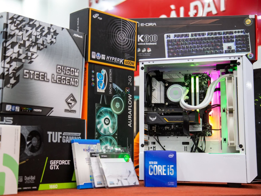 CPU Intel Core i5-10600KF (4.1GHz turbo up to 4.8GHz, 6 nhân 12 luồng, 12MB Cache, 125W) - Socket Intel LGA 1200