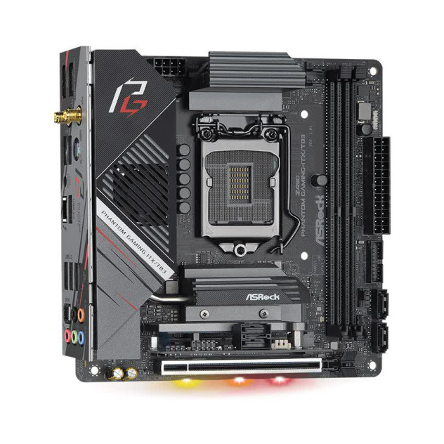 Mainboard ASROCK Z490 PHANTOM GAMING-ITX/TB3 (Intel Z490, Socket 1200, Mini-ITX, 2 khe Ram DDR4)