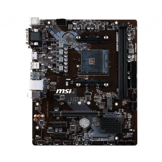 Mainboard MSI A320M PRO-M2 V2 (AMD A320, Socket AM4, m-ATX, 2 khe RAM DDR4)