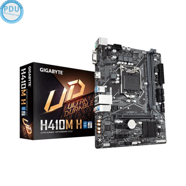 Mainboard Gigabyte H410M-H (Intel H410, Socket 1200, m-ATX, 2 khe Ram DDR4)