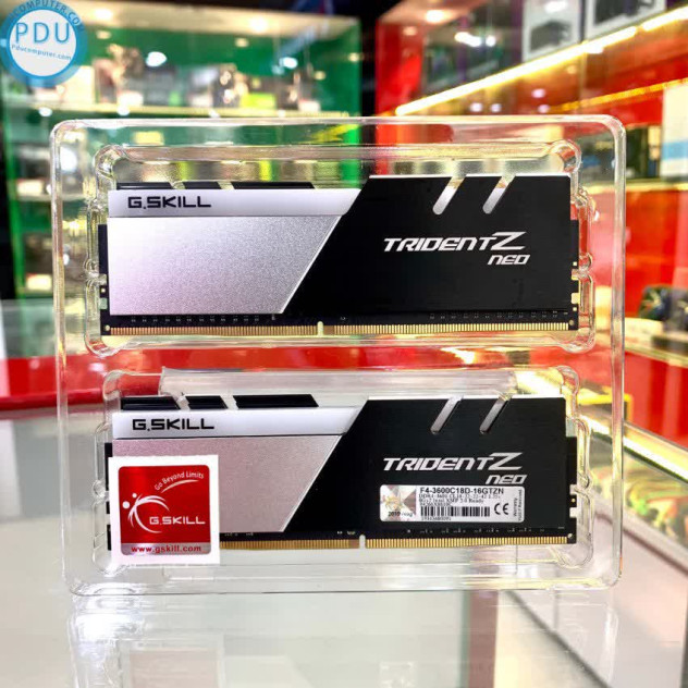 Ram Desktop Gskill Trident Z Neo RGB (F4-3600C18D-16GTZN)16GB (2x8GB) DDR4 3600MHz
