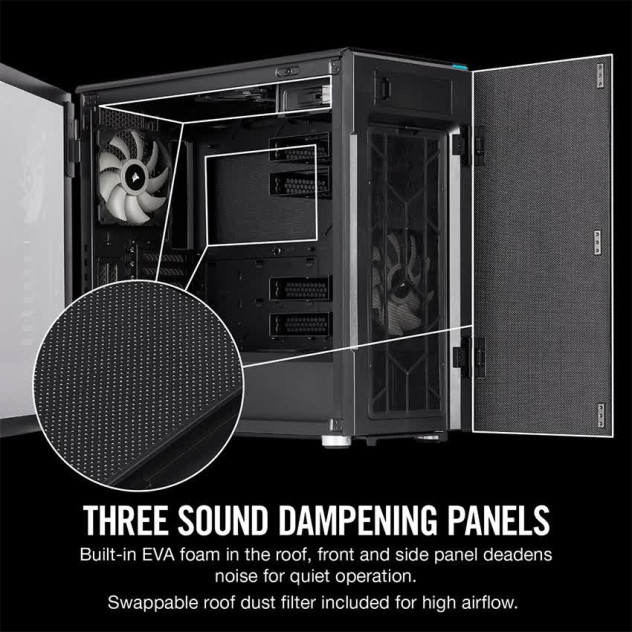 Vỏ Case Corsair 678C TG (Mid Tower/Màu Đen)