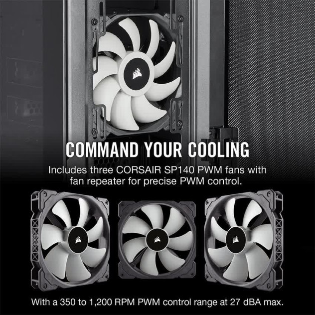 Vỏ Case Corsair  678C TG (Mid Tower/Màu Đen)