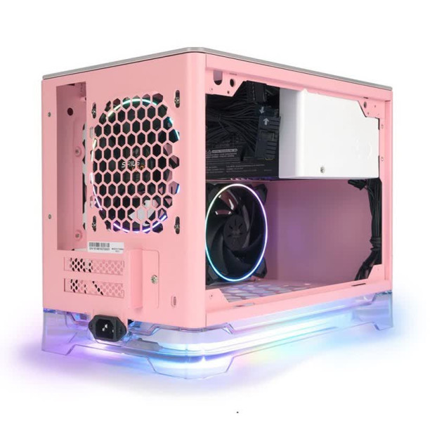 Vỏ case InWin A1 Plus Pink QI Charger - Full Side Tempered Glass Mini ...