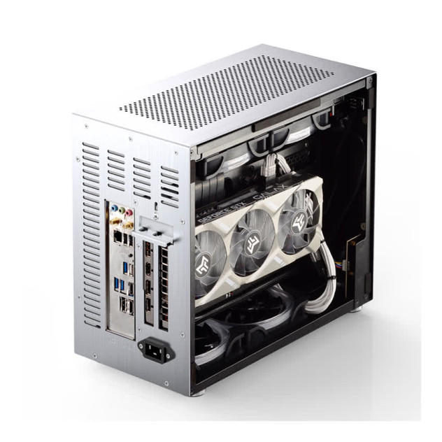 Vỏ Case Jonsbo V10-A Silver (Mini Tower/Màu Bạc)