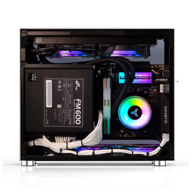 Vỏ Case Jonsbo V10-G Silver (Mini Tower/Màu Bạc)