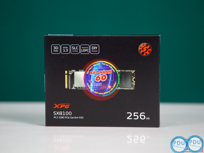 Ổ cứng SSD Adata SX8100NP 256GB PCIe NVMe 3x4 (Đọc 3500MB/s, Ghi 3000MB/s) - (ASX8100NP-256GT-C)