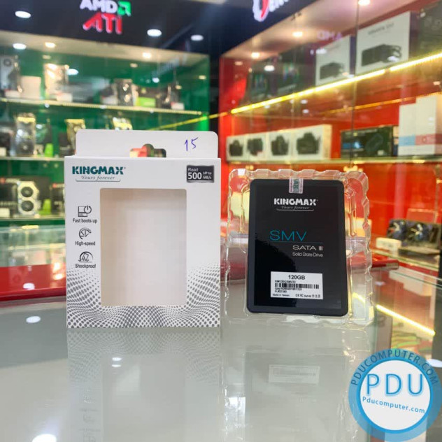Ổ cứng SSD Kingmax SMV32 120GB 2.5 inch SATA3 (Đọc 500MB/s - Ghi 350MB/s)