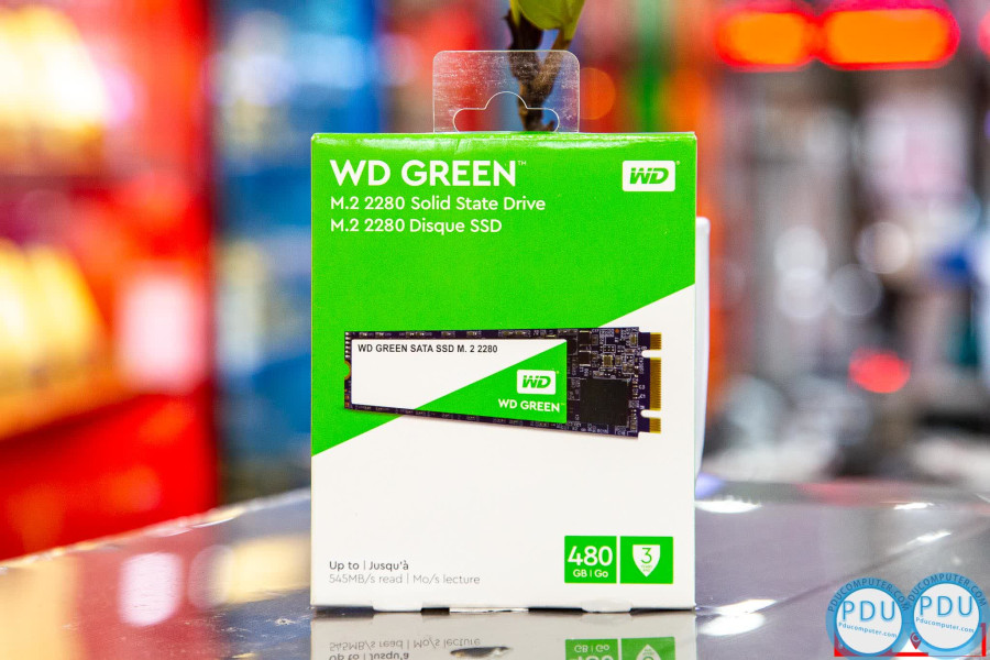 Ổ cứng SSD WD Green 480GB M.2 2280 (Đọc 540MB/s - Ghi 450MB/s) - (WDS480G2G0B)