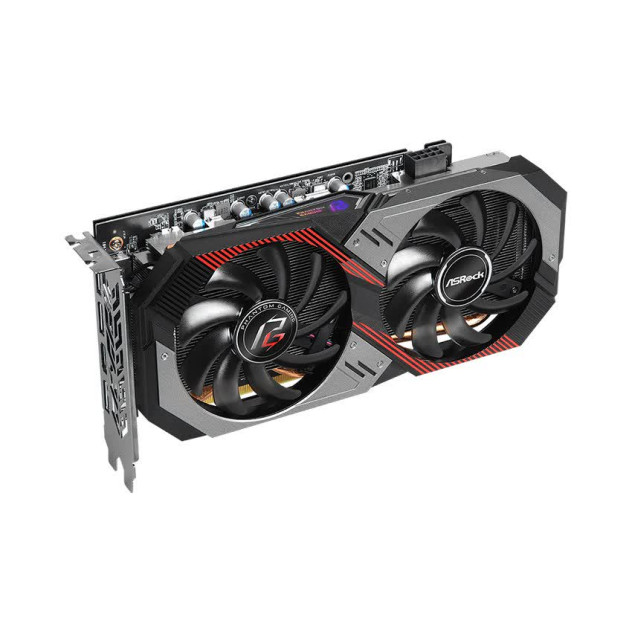 Card màn hình ASROCK 5600XT PHANTOM GAMING D2 6GB OC (6GB GDDR6, 192-bit, HDMI+DP, 1x8-pin)