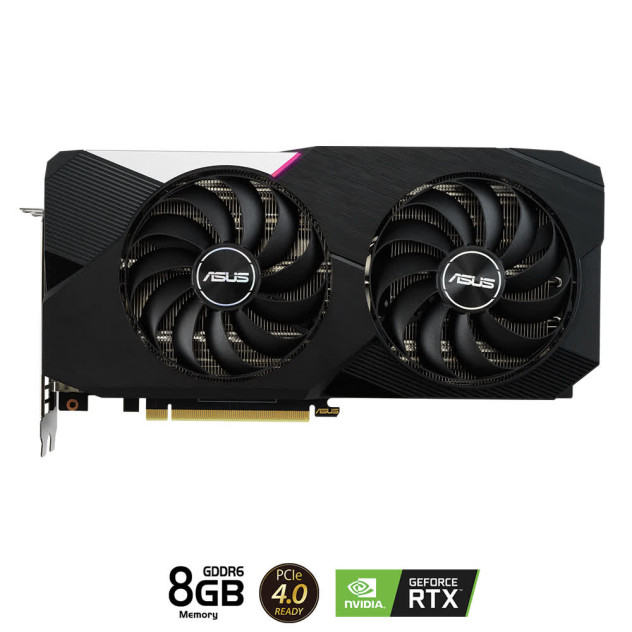 Card màn hình Asus DUAL RTX 3060 Ti-O8G