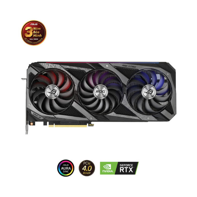 Card màn hình Asus ROG STRIX RTX3080-010G-GAMING (10GB GDDR6X, 320-bit, HDMI +DP, 3x8-pin)