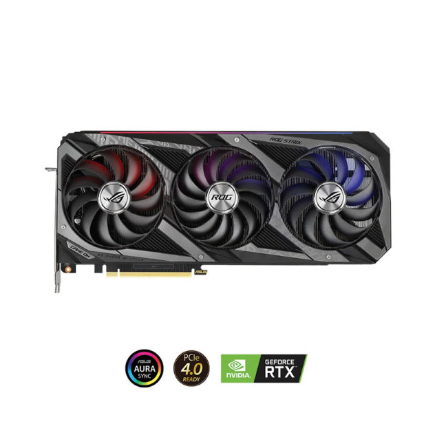 Card màn hình Asus ROG-STRIX-RTX3080-10G-GAMING (10GB GDDR6X, 320-bit, HDMI +DP, 3x8-pin)