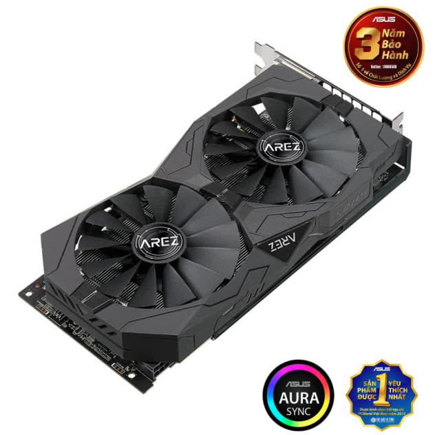 Card màn hình ASUS ROG STRIX RX570-O4G GAMING (4GB GDDR5, 256-bit, DVI+HDMI+DP, 1x8-pin)