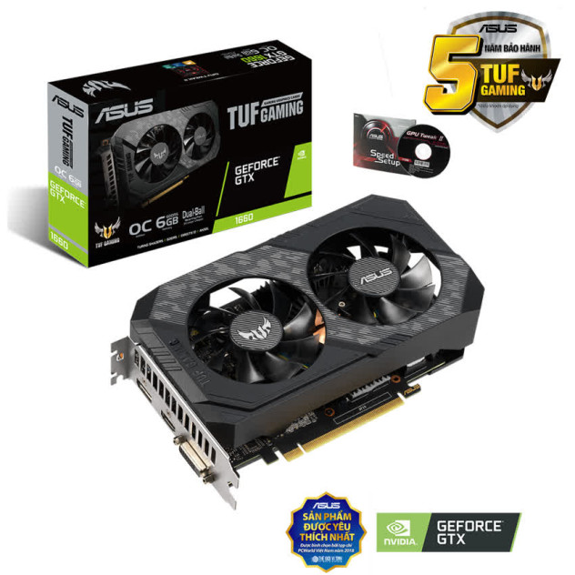 Card màn hình ASUS TUF GTX1660 - O6G GAMING