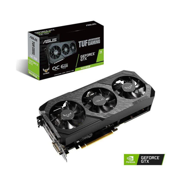 Card màn hình ASUS TUF3 GTX 1660 Super-O6G GAMING (6GB GDDR6, 192-bit, DVI+HDMI+DP, 1x8-pin)