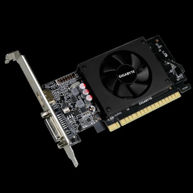 Card màn hình GIGABYTE N710D5-1GL (1GB GDDR5, 64-bit, DVI+HDMI, 1x8-pin)