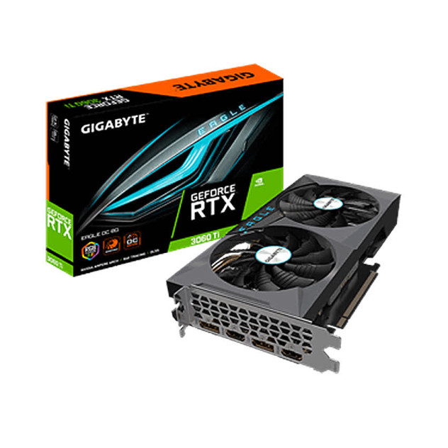 Card màn hình Gigabyte RTX 3060 Ti EAGLE (8GB GDD6, 256-bit, HDMI +DP, 1x8-pin)