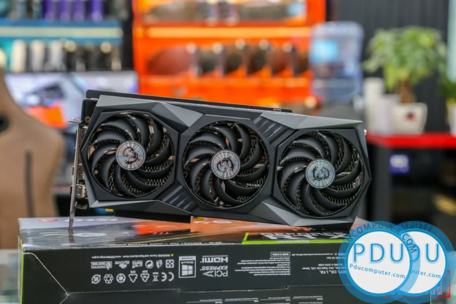 Card màn hình MSI RTX 3080 GAMING TRIO 10G (10GB GDDR6X, 320-bit, HDMI +DP, 3x8-pin)