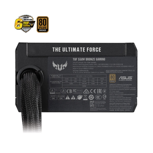 Nguồn  ASUS TUF GAMING 550W Bronze  ( Màu Đen/80 Plus Bronze )