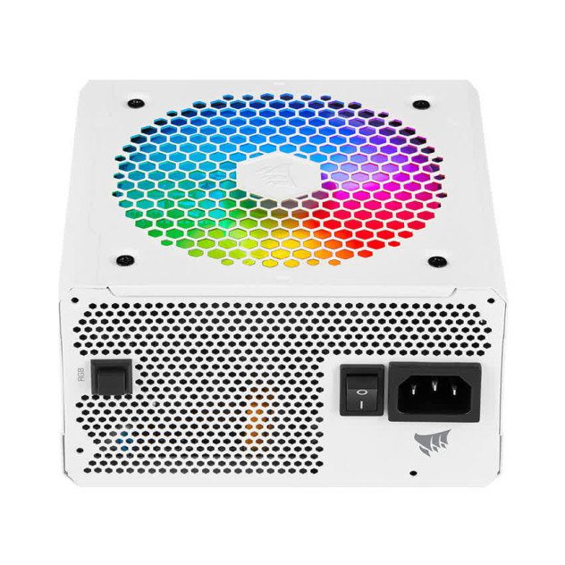 Nguồn Corsair CX550F 550W RGB White (80 Plus Bronze/Màu Trắng/Led RGB/Full Modul)