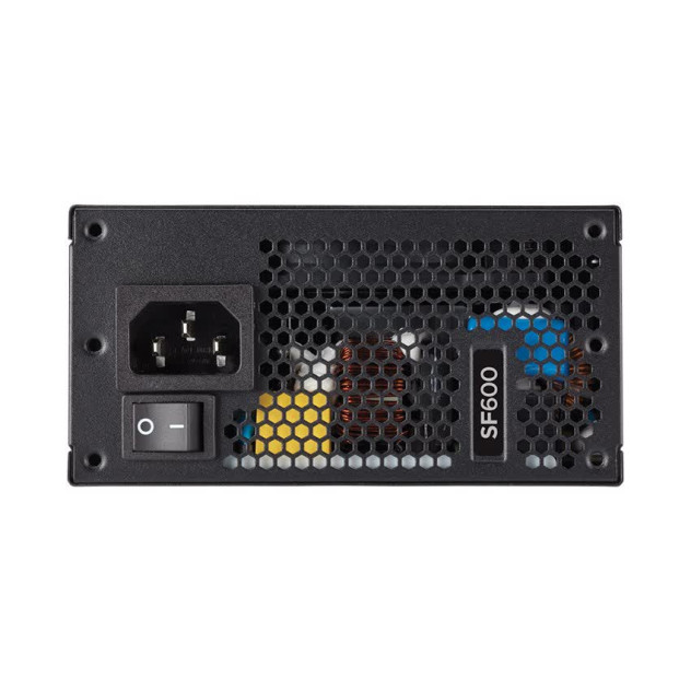 Nguồn Corsair SF Series SF600 600W (80 Plus Gold Certified High Performance SFX/Màu Đen)