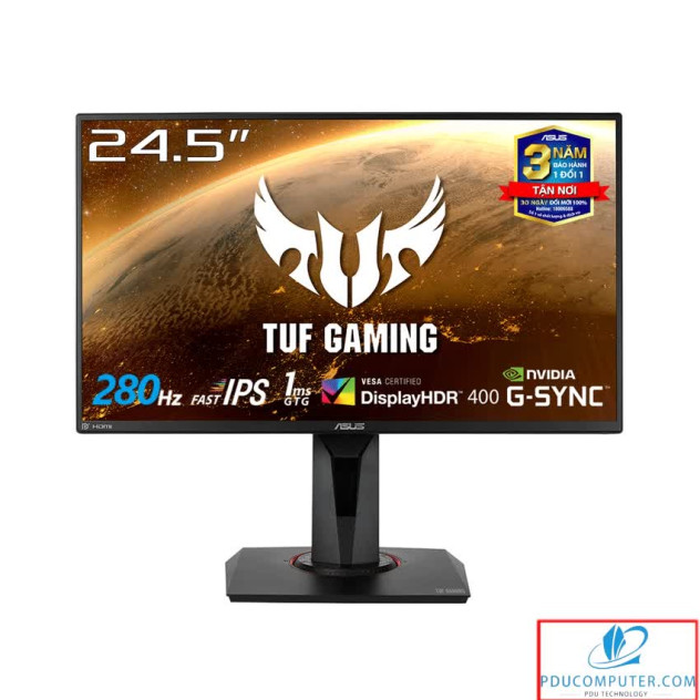 Màn hình Asus TUF Gaming VG259QM (24.5 inch/FHD/Fast IPS/280Hz/1ms/400 nits/HDMI+DP/GSync)