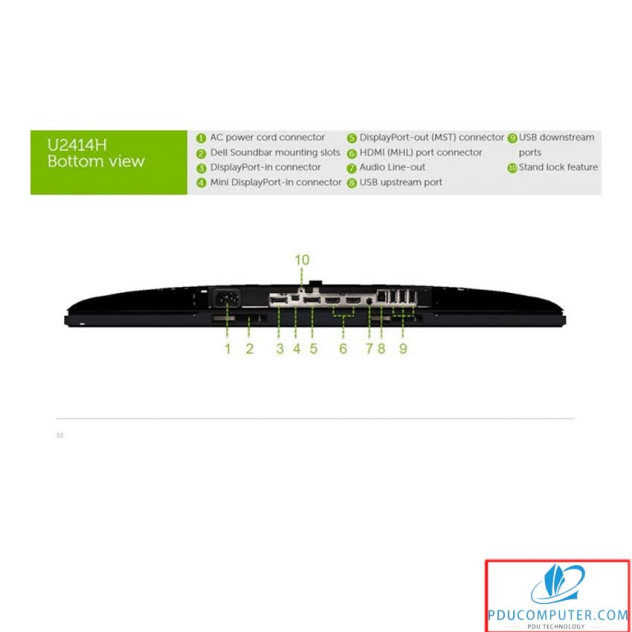 Màn hình Dell 23.8 inch U2414H Ultrasharp
