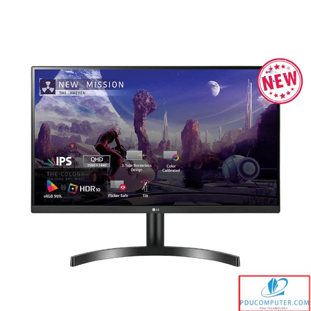 Màn hình LG 27QN600-B (27 inch/2K/IPS/75Hz/5ms/350nits/HDMI+DP+Audio)