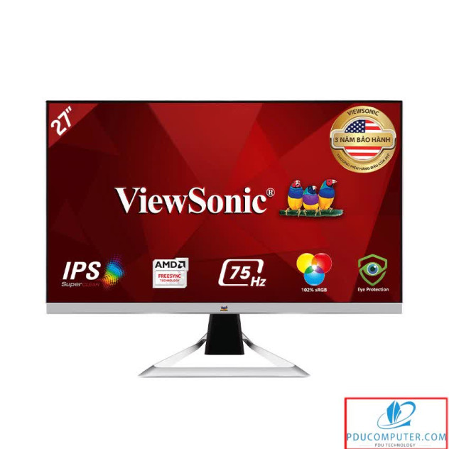 Màn hình Viewsonic VX2781-MH (27inch/FHD/IPS/75Hz/1ms/250nits/HDMI+VGA/Loa/FreeSync)